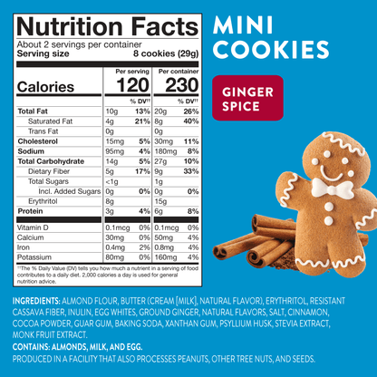 Mini Cookies: Ginger Spice (3 Pack - 2 oz bags)